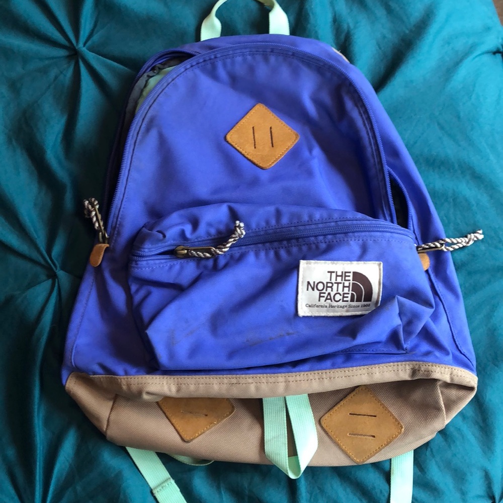 The North Face periwinkle backpack